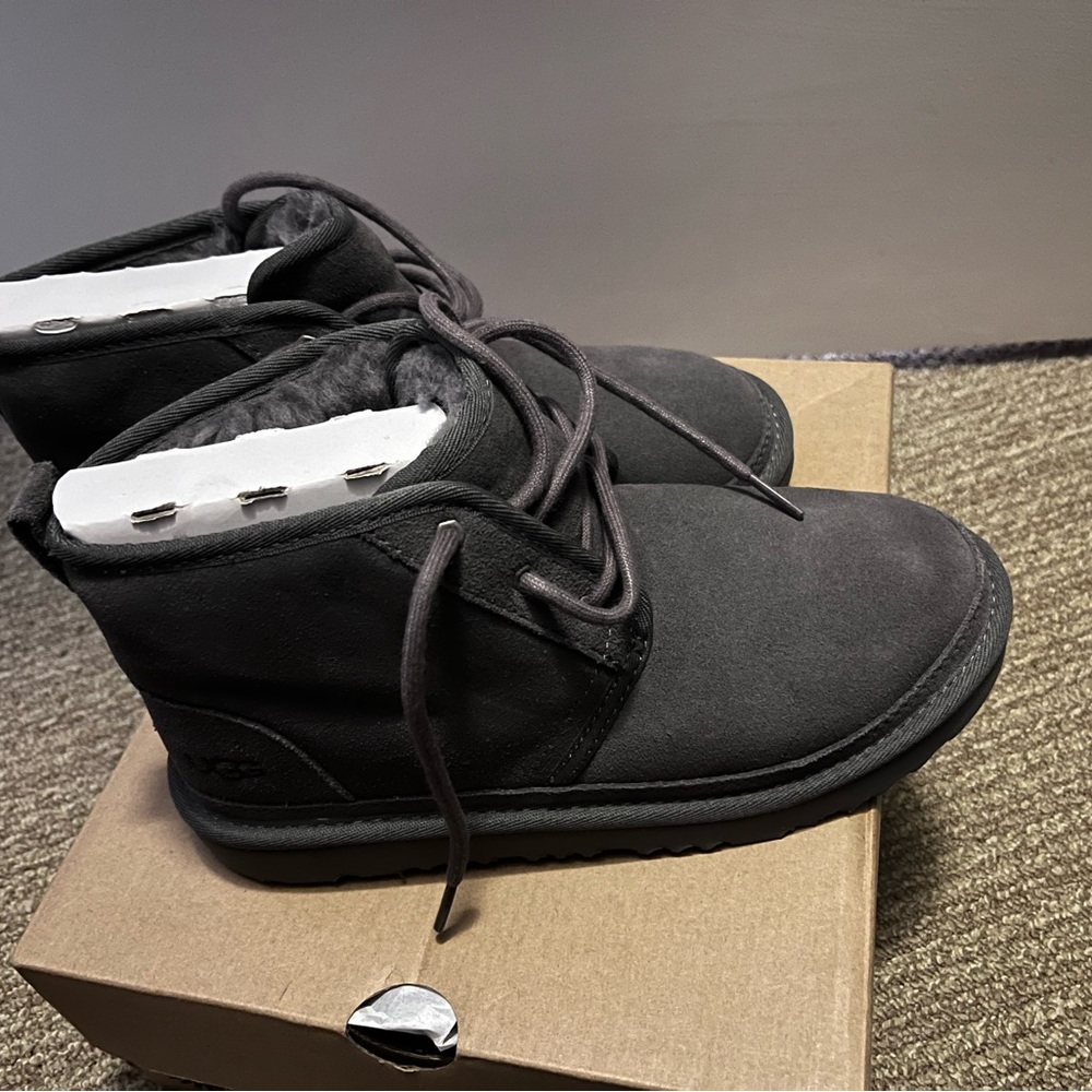 UGG Black Suede Ankle Boots